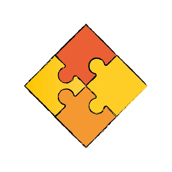 Puzzle kus symbol — Stockový vektor