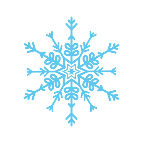 Copo de nieve símbolo de invierno — Vector de stock