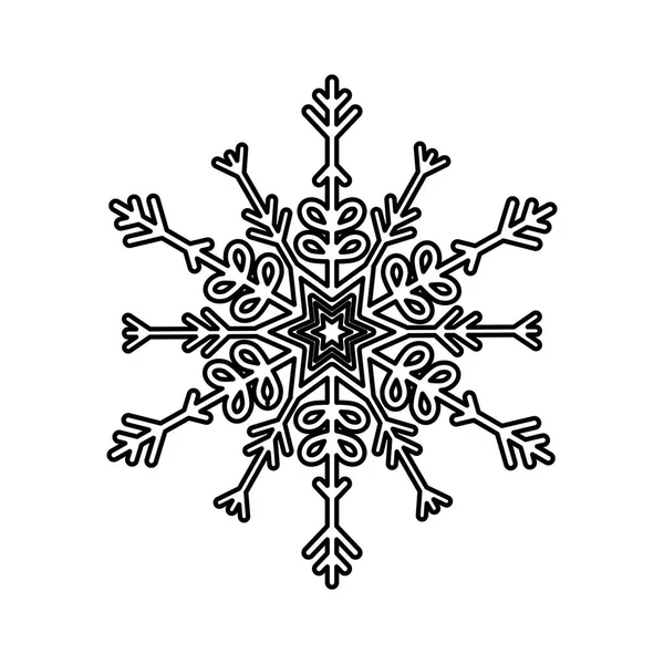 Copo de nieve símbolo de invierno — Archivo Imágenes Vectoriales