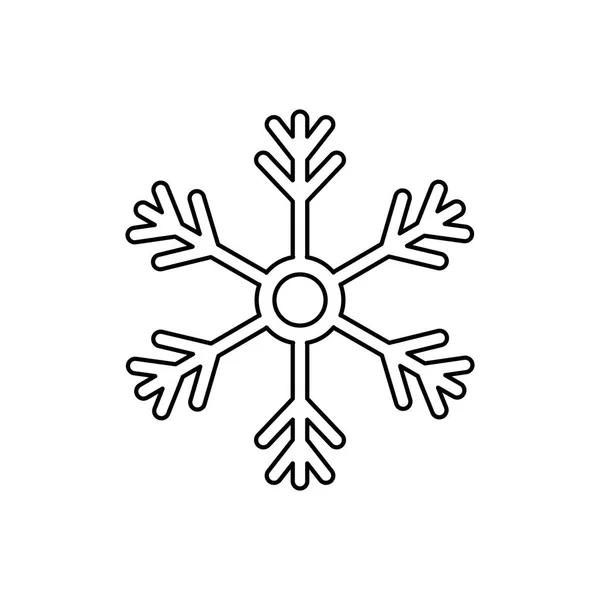 Copo de nieve símbolo de invierno — Vector de stock