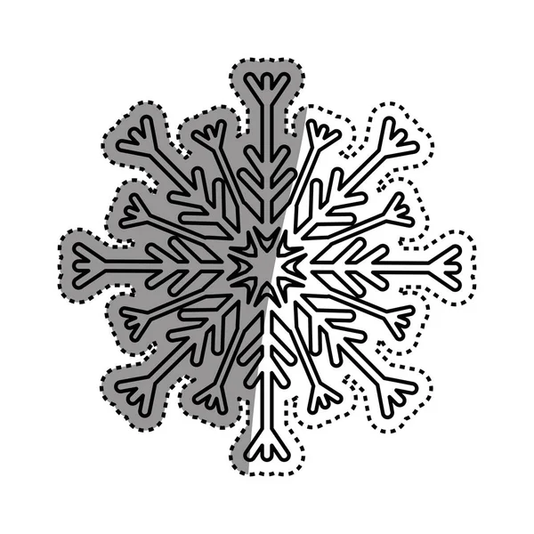 Symbol płatka śniegu zima — Wektor stockowy