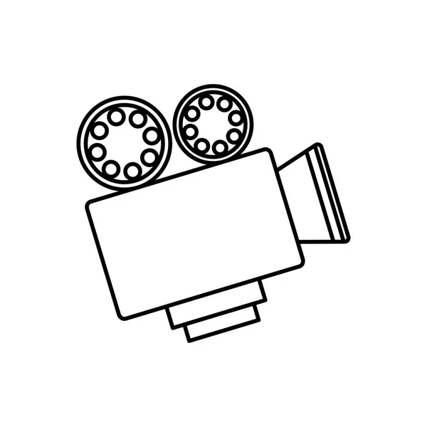 Vintage videocámara de película — Vector de stock