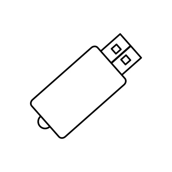 Dispositivo de almacenamiento USB — Archivo Imágenes Vectoriales