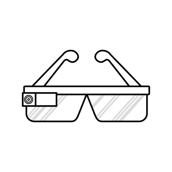 Τεχνολογία έξυπνα γυαλιά — Διανυσματικό Αρχείο