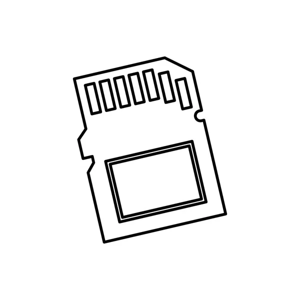 Tarjeta de memoria Micro SD — Archivo Imágenes Vectoriales