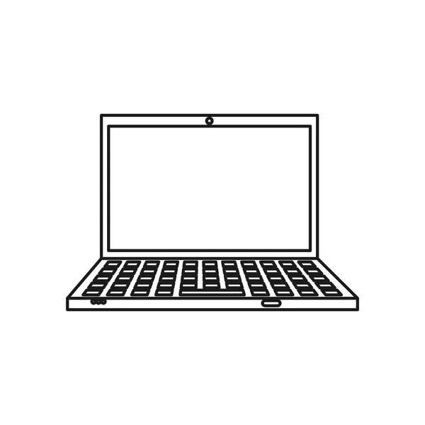Ноутбук технологии ПК — стоковый вектор