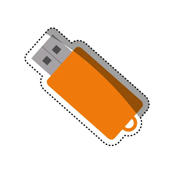 Dispositivo de almacenamiento USB — Vector de stock