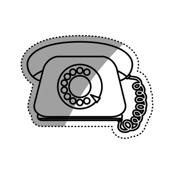 Vintage telephone communication — Stock Vector