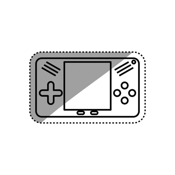 Portable videogame console — Stock Vector