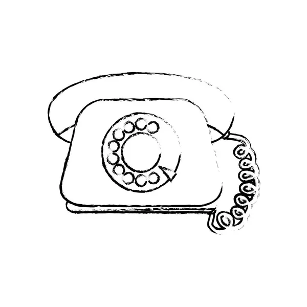 Comunicación telefónica vintage — Vector de stock