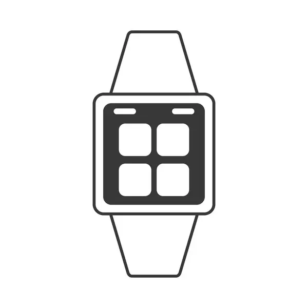 Technologie portable de montre intelligente — Image vectorielle