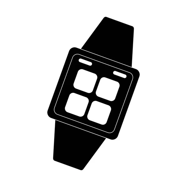 Technologie portable de montre intelligente — Image vectorielle