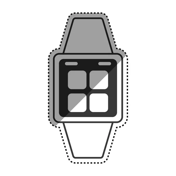 Tecnologia wearable relógio inteligente — Vetor de Stock