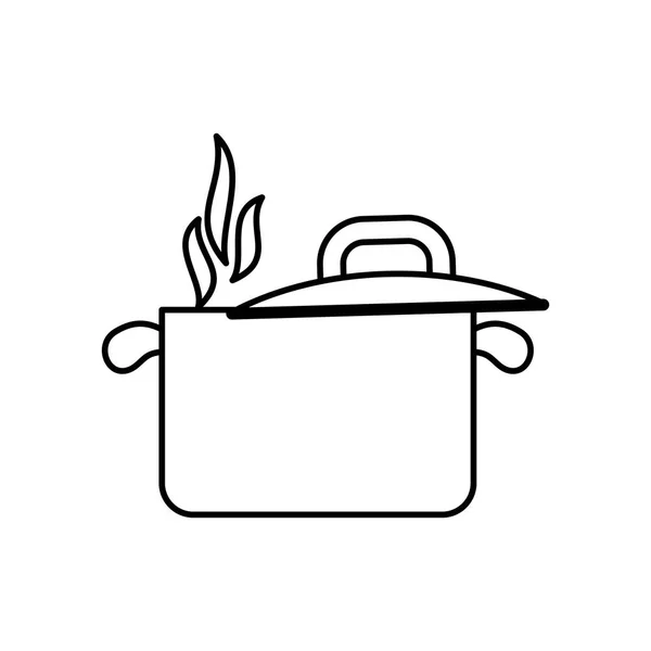 孤立したキッチン鍋 — ストックベクタ