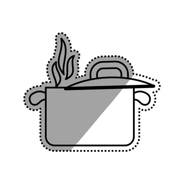 Cocina cacerola aislada — Vector de stock