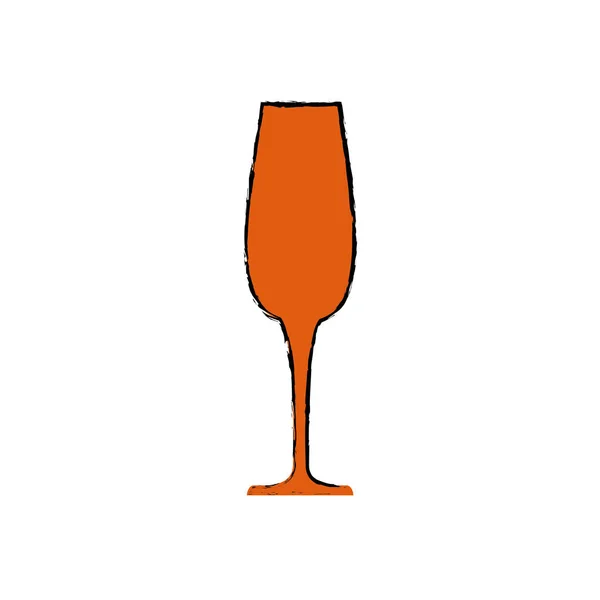 Champagne glazen beker — Stockvector