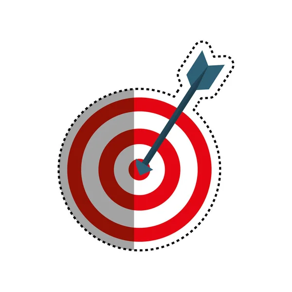 Target dartboard symbol — Stock Vector
