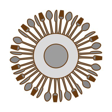 gri mutfak mutfak eşyaları simge görüntüsü