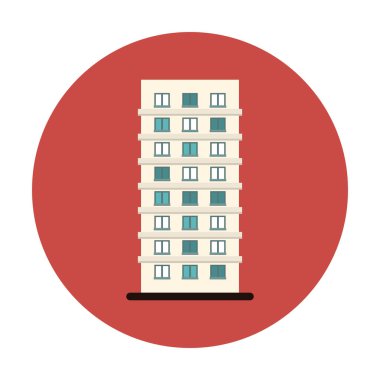sembol apartmanın çizgi etiket