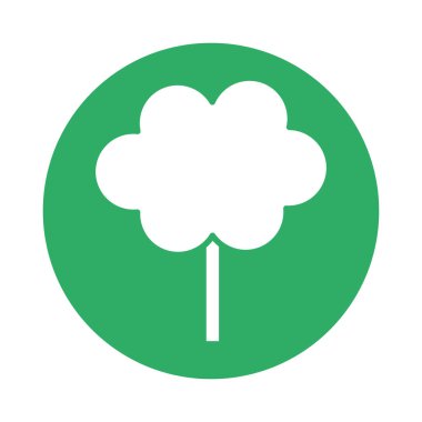 Şehir sahne simge görüntüsünü ağacında amblemi