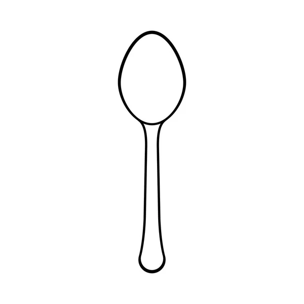 Figura cuchara icono diseño de imagen — Archivo Imágenes Vectoriales