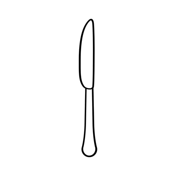 Figura cuchillo icono imagen diseño — Archivo Imágenes Vectoriales