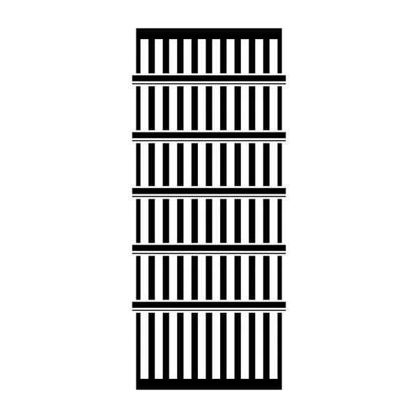 Figura linea di costruzione immagine adesivo — Vettoriale Stock