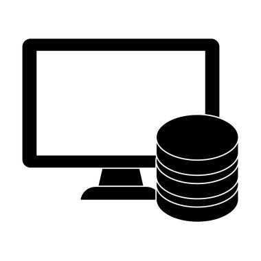 siyah bağlı bilgisayar databese sunucu banner