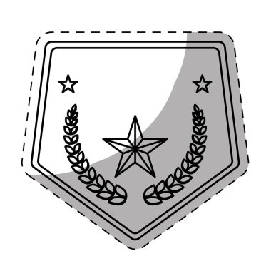 şekil polis rozeti simge görüntüsü