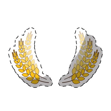 buğday dalları simgesi görüntü tasarım