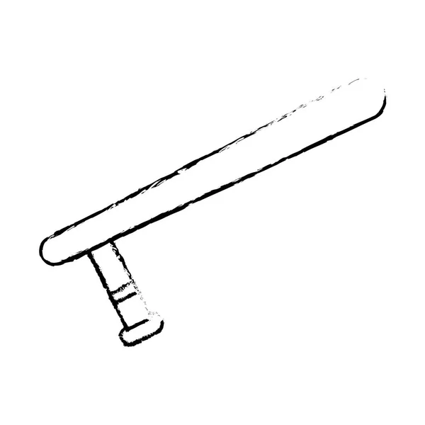 Figur polisen baton ikon design — Stock vektor