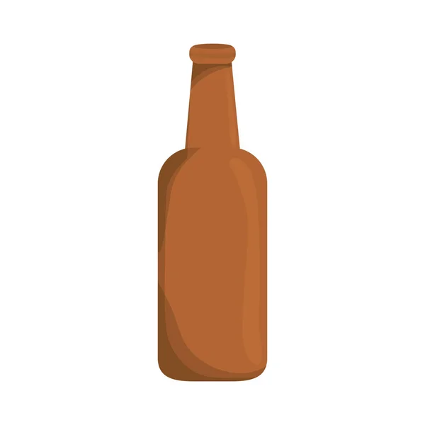 Brown bottle icon image design — Stock Vector