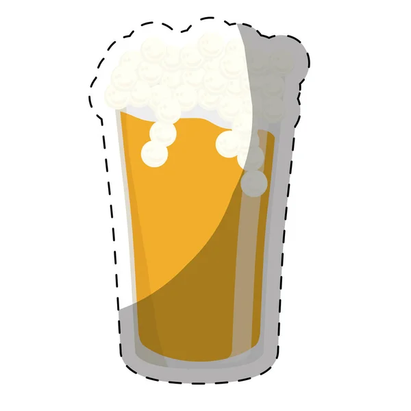 玻璃啤酒图标形象设计 — 图库矢量图片