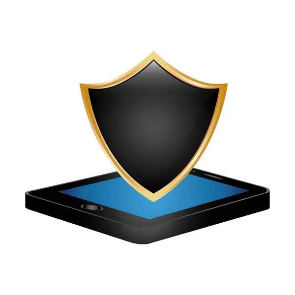 Digitales oder Internet-Sicherheitssymbol-Image — Stockvektor