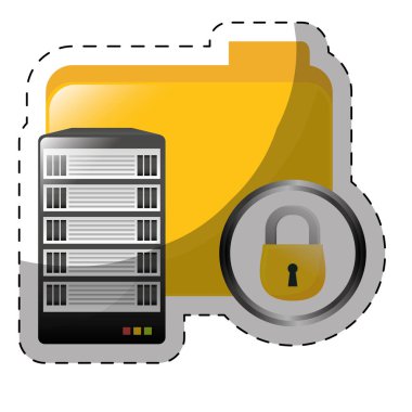 veri merkezi depolama simge görüntüsü