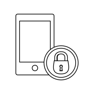 akıllı telefon kilit sunucu afiş simgesi