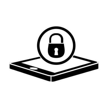 akıllı telefon kilit sunucu afiş simgesi