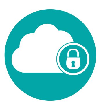 Dijital veya Internet güvenlik iki sesi düğme simgesinin resmi