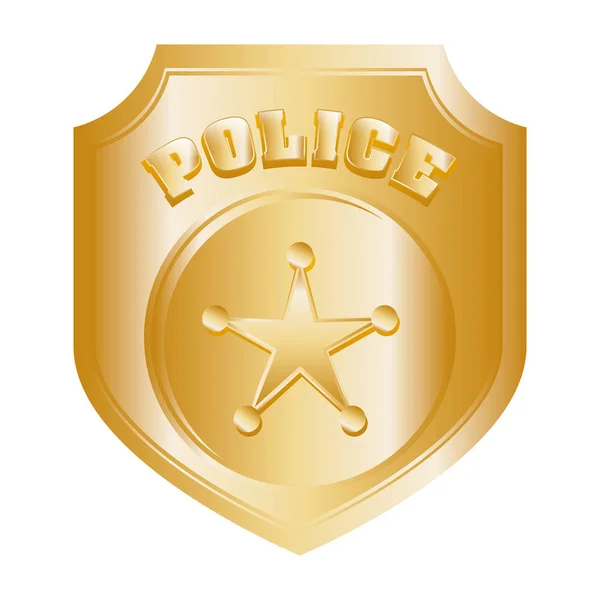 Imagen icono de policía — Vector de stock