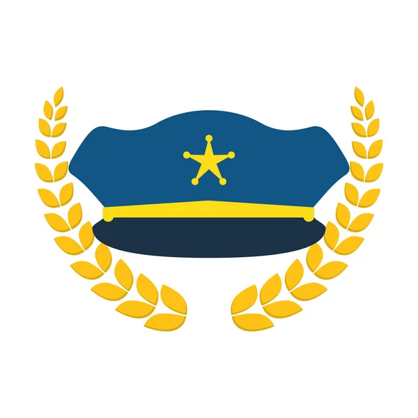 Politie pictogramafbeelding — Stockvector