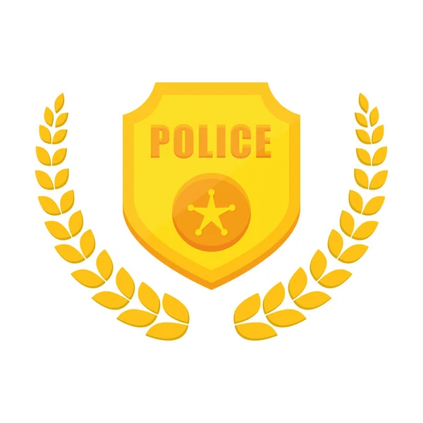 Ícone de polícia imagem — Vetor de Stock
