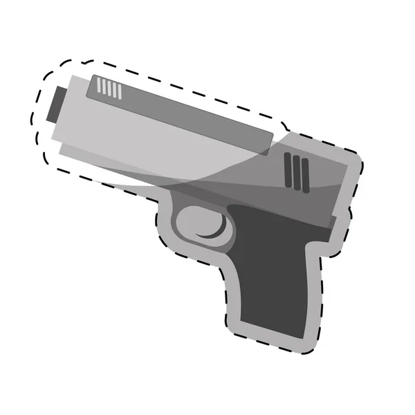 Single gun icon image — Stock Vector