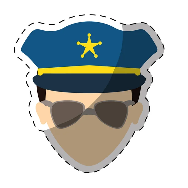 警察のアイコン画像 — ストックベクタ