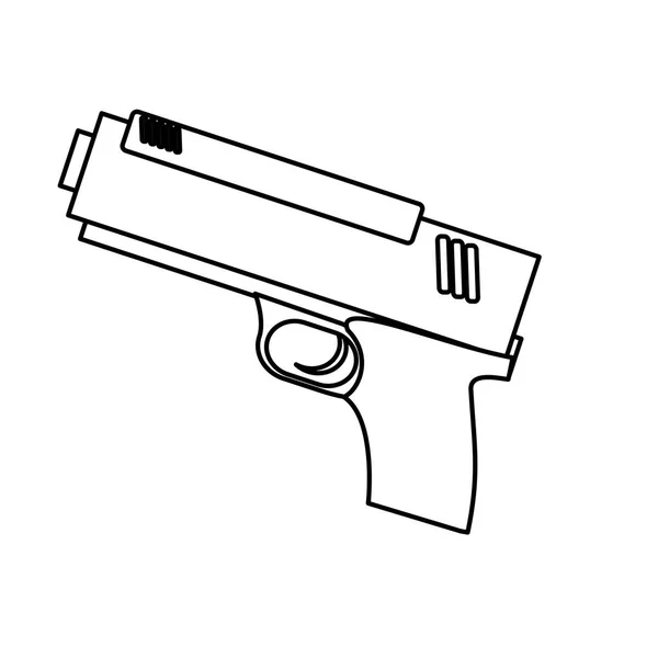 Arma pistola icono imagen — Vector de stock