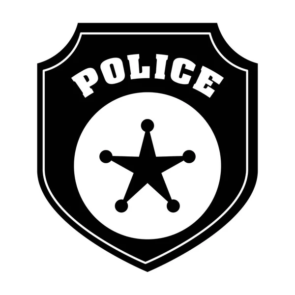 Politie pictogramafbeelding — Stockvector