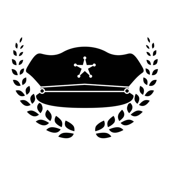 Politie pictogramafbeelding — Stockvector