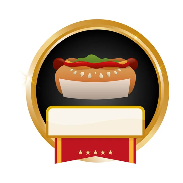 Imagen icono de comida rápida — Archivo Imágenes Vectoriales