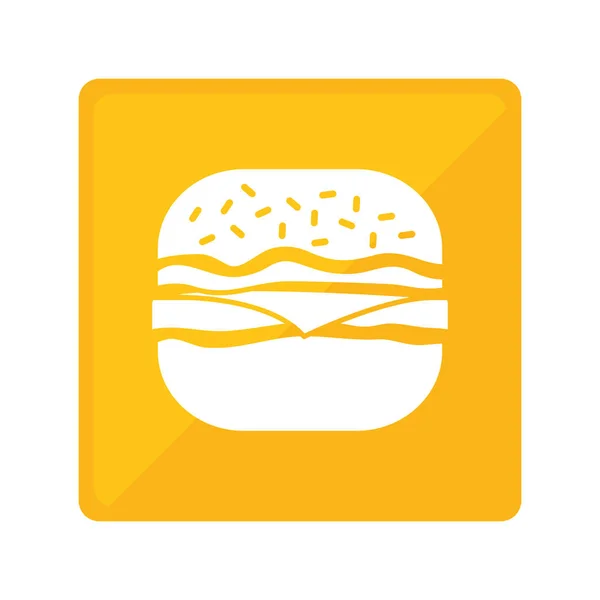 Imagen icono de comida rápida — Archivo Imágenes Vectoriales