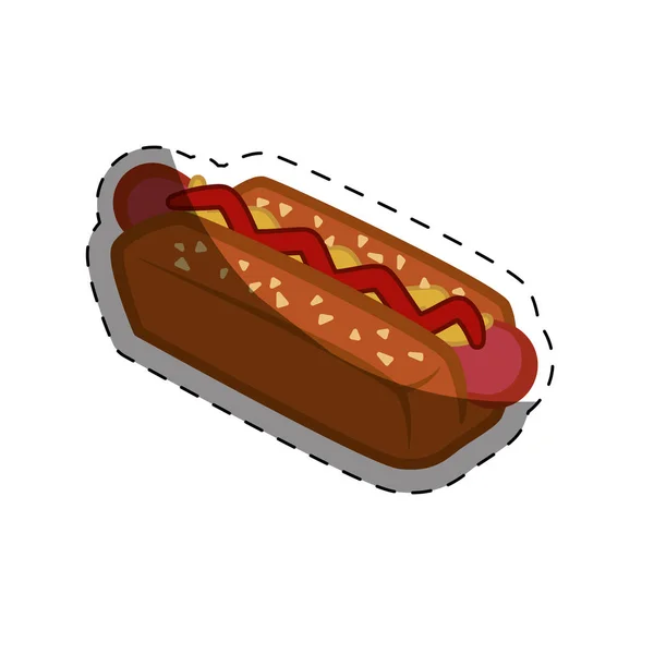 Imagen icono de comida rápida — Vector de stock