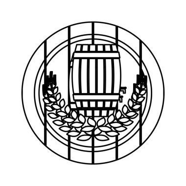 Kontur bira ilgili amblem simge görüntüsü